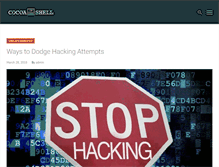 Tablet Screenshot of cocoaintheshell.com